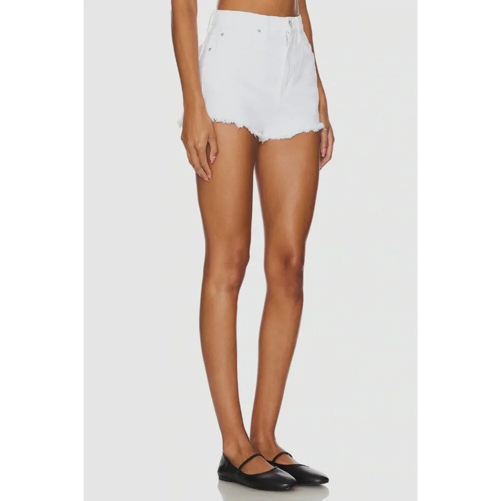 GRLFRND Kyla Hot Shorts in Amarillo Fray 23 Womens Denim Jeans